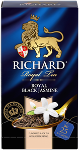 Фото Чай черный Richard Royal black jasmine в пакетиках