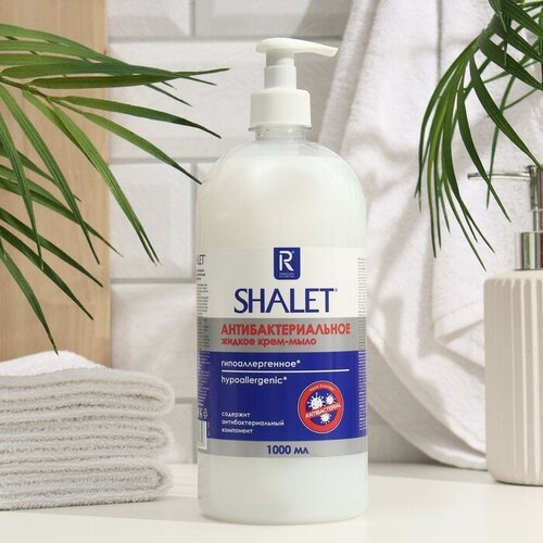 Shalet Жидкое крем-мыло SHALET антибактериальное, гипоаллергенное, 1 л крем мыло жидкое shalet shalet антибактериальное гипоаллергенное 1 л