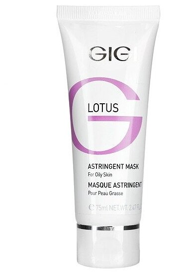 Gigi маска Lotus Beauty Astringent поростягивающая для жирной кожи, 75 мл