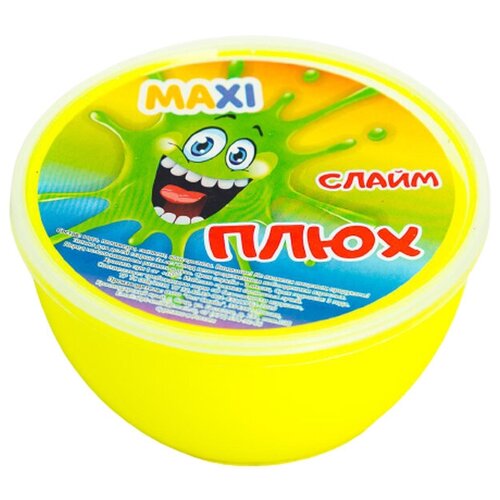 Слайм Плюх Maxi, желтый салатник фарфоровый magistro сrotone 1 4 л 20×9 см цвет белый