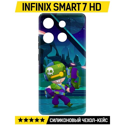 Чехол-накладка Krutoff Soft Case Brawl Stars - Контрабандистка Пенни для INFINIX Smart 7 HD черный
