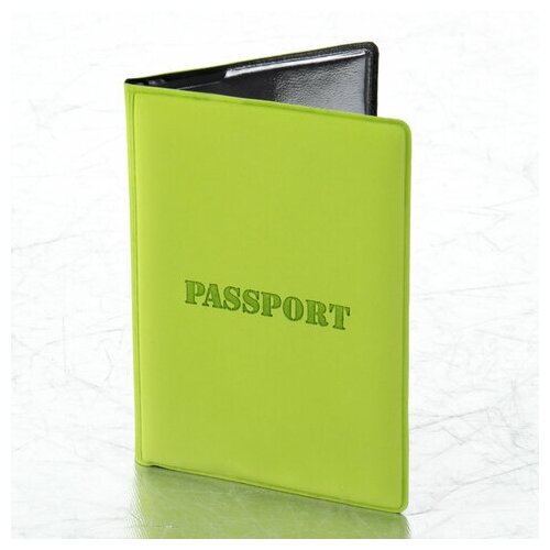 обложка для паспорта staff полиуретан под кожу паспорт черная Обложка для паспорта STAFF, зеленый
