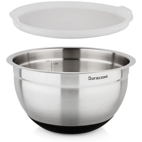 Миска для смешивания с крышкой Speciale 24 см, нержавеющая сталь + силикон, Barazzoni, Италия, 810160024
