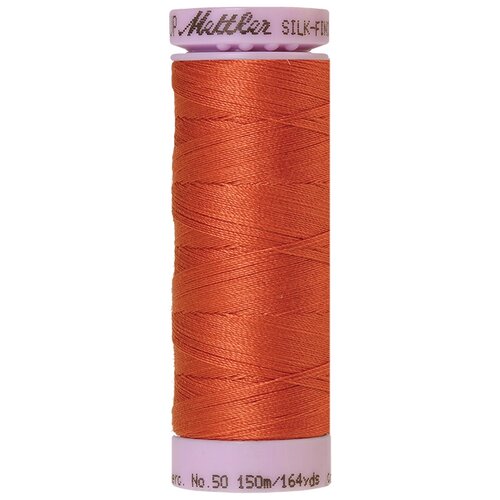 Нить для машинного квилтинга SILK-FINISH COTTON 50, 150 м 100% хлопок 1288 Reddish Ocher ( 9105-1288 )