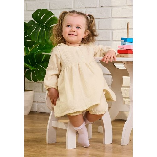 Комплект одежды  Сонный Гномик, размер 86, бежевый