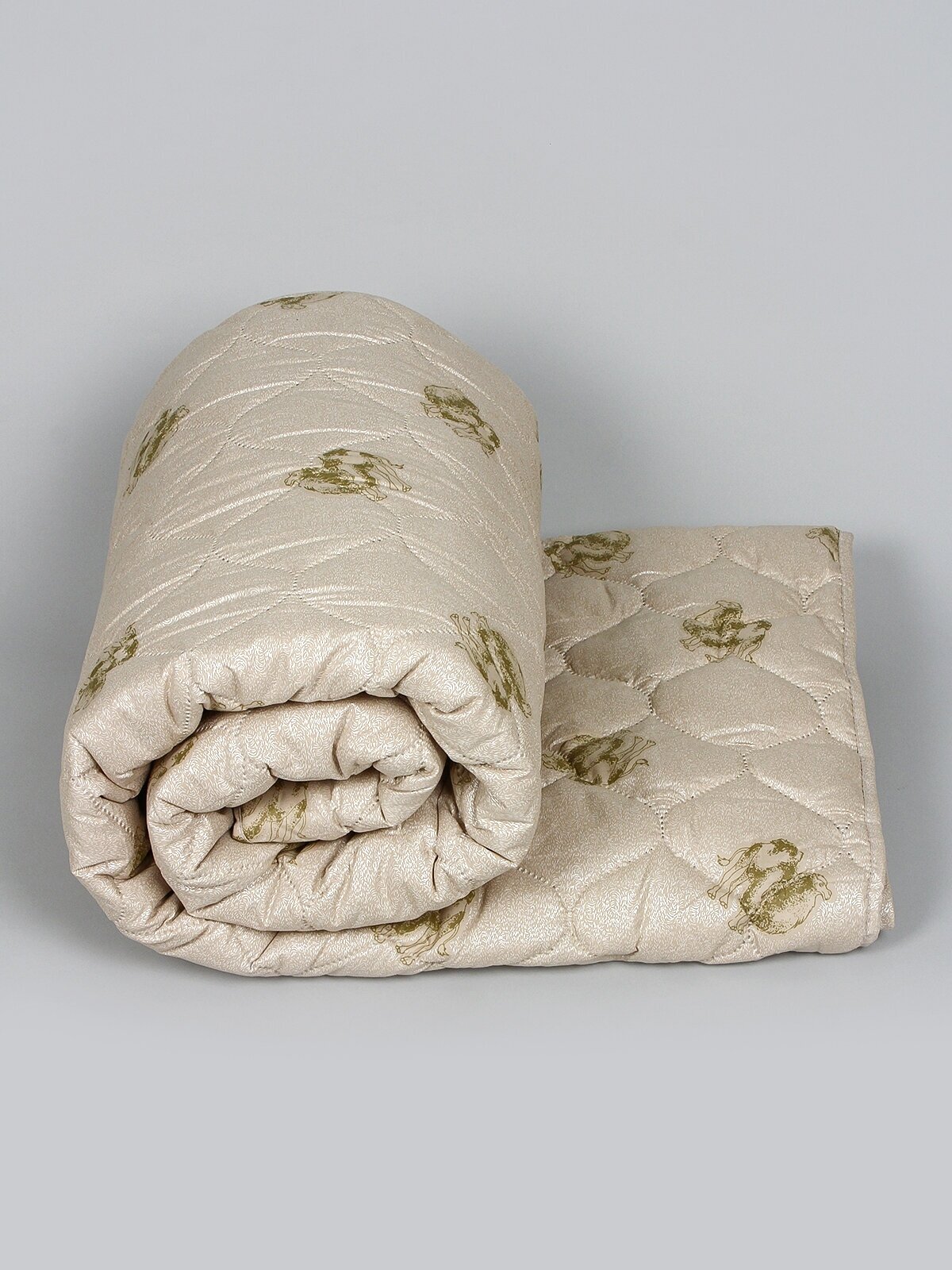 Одеяло "Верблюжья шерсть" полновесное, Евро размер, в поплексе, плотность 300 г/м2 - фотография № 5
