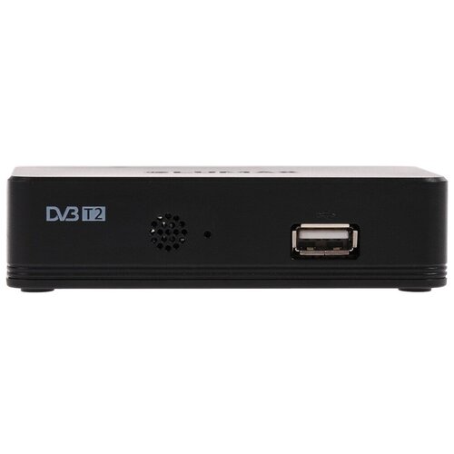 lumax цифровая приставка lumax dv 1116 hd h 264 dvt2 dvb c ТВ-тюнер LUMAX DV-1120HD черный