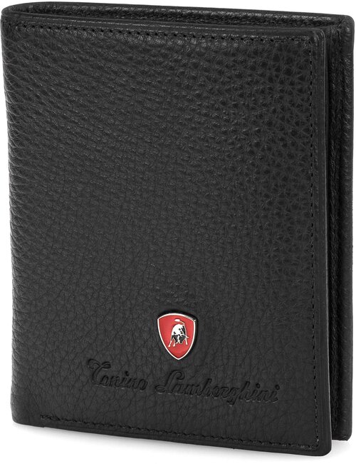 Бумажник Tonino Lamborghini TL10.512-01, фактура зернистая, черный