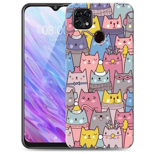 фото Чехол-накладка 100gadgets 72434 для zte blade 20 smart коты (20725)