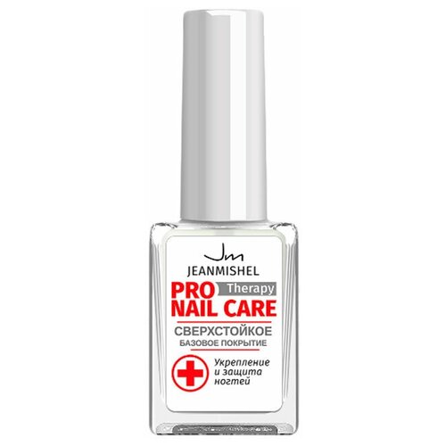 Jeanmishel Базовое покрытие Pro Nail Care сверхстойкое, прозрачный, 6 мл лечебный гель 7 в 1 jeanmishel nail care 6 мл