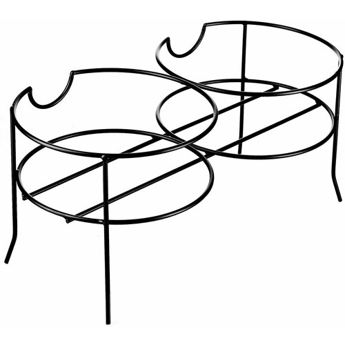 Подставка для 2-х емкостей с краном Fecund диаметр 20см, металл