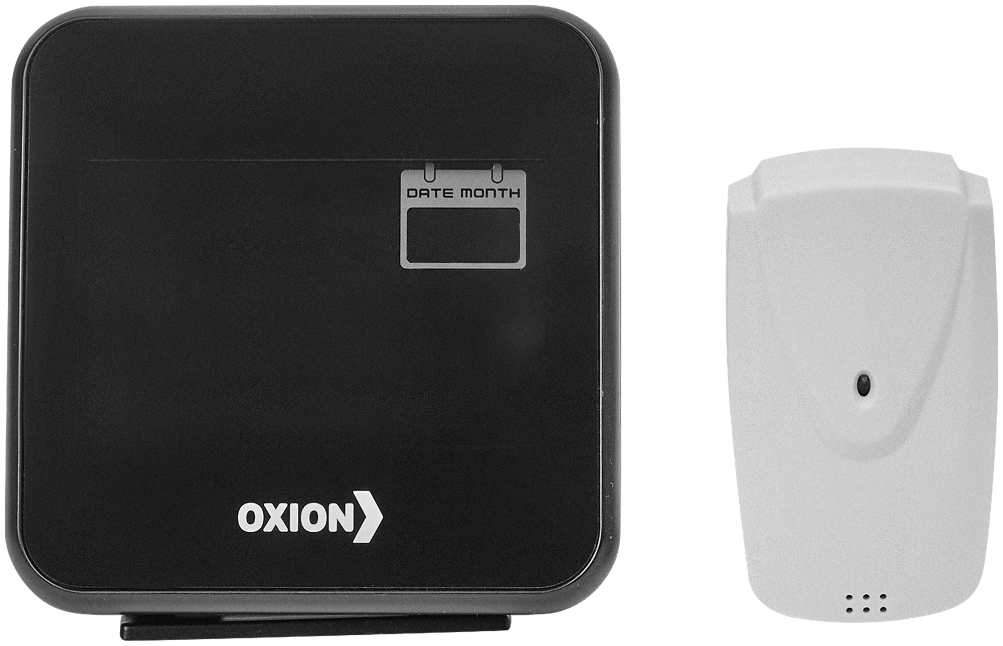 Часы-метеостанция Oxion OTM622 с беспроводным датчиком цвет черный - фотография № 3