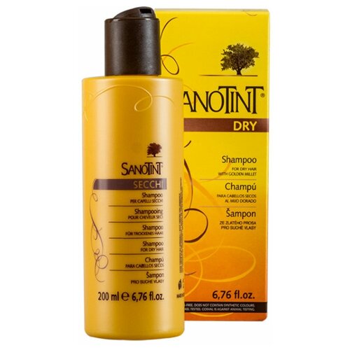 SanoTint шампунь Dry/Secchi для сухих, ломких и тонких волос, 200 мл шампунь для сухих ломких и тонких волос серии санотинт 200 мл