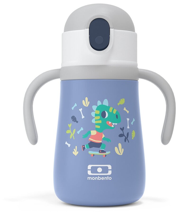 Термос детский Monbento MB Stram 360 мл blue dino