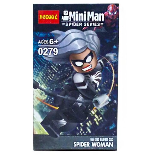 Минифигурка Jisi bricks (Decool) Super Heroes 0279 Женщина-паук конструктор jisi bricks decool super heroes 0208 hawk eye