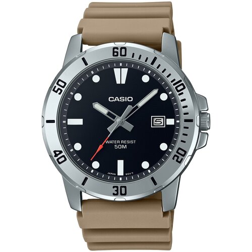 часы наручные casio mtp vd01 2e Наручные часы CASIO MTP-VD01-5E, черный, серебряный