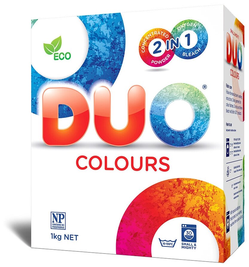 Стиральный порошок Duo Color концентрат 1кг АС Аматек - фото №1