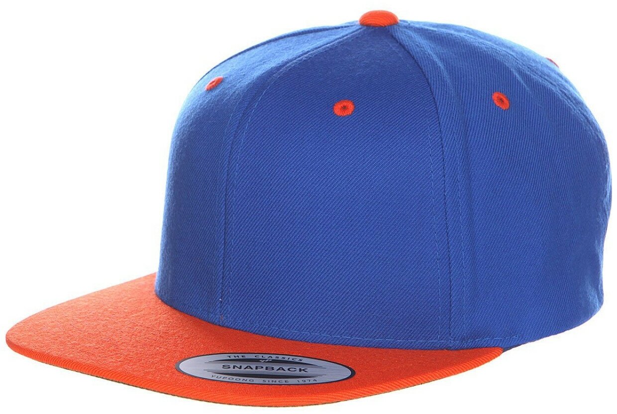 Кепка FlexFit 6089MT - Classic Snapback Royal/Orange