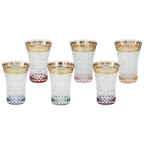 фото Набор стаканов для воды same "цветная флоренция" 6 предметов, 0.28 л (sm3176_678-al) same decorazione