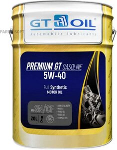 Premium GT Gasoline, SAE 5W-40, API SN/CF, 20л GT OIL / арт. 8809059407233 - (1 шт)