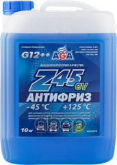 Антифриз готовый к применению синий -45С 10 кг G-12++ AGA ANTIFREEZE AGA-Z45 PREMIX