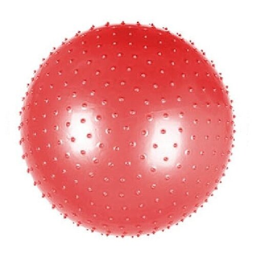 фото Красный мяч для фитнеса массажный silapro, пвх, d85см, 1100гр, в коробке