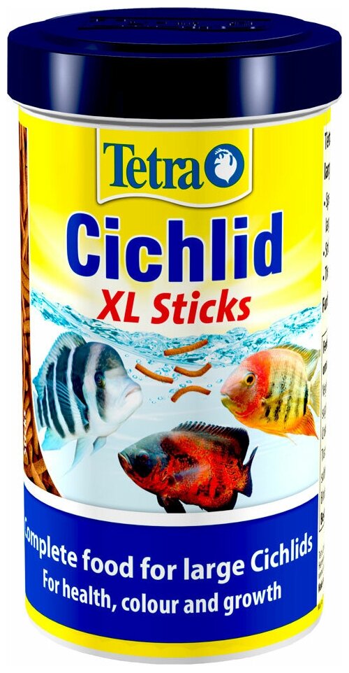 TETRA CICHLID XL STICKS корм палочки для крупных цихлид (500 мл)