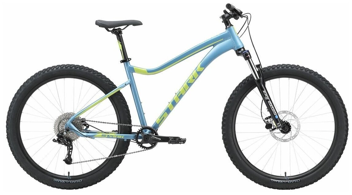 Велосипед Stark Tactic 27.5+ HD (2023) 18" синий/авокадо