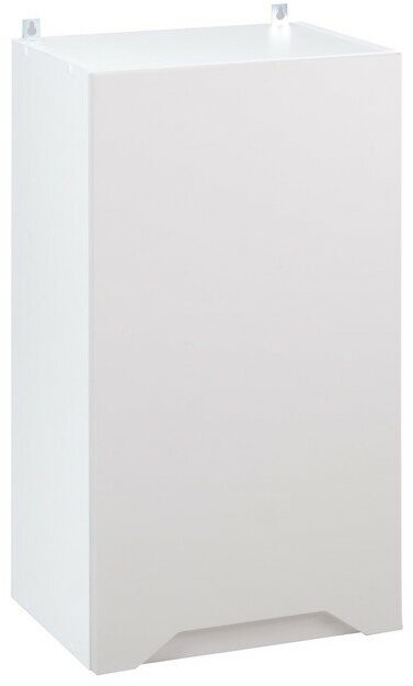 Шкаф навесной 400 Хельга, 400х300х720, Белый/Серый дым МДФ - фотография № 1