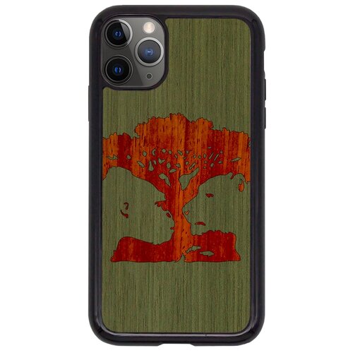 фото "чехол t&c для iphone 11 pro (айфон 11 про), silicone wooden case, wild series, магическое дерево (кото - падук)" timber & cases