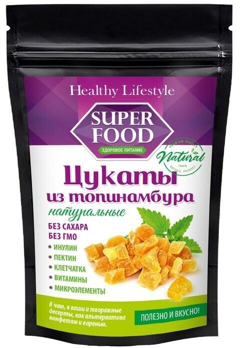 Цукаты Healthy Lifestyle из топинамбура, натуральные, 150 г