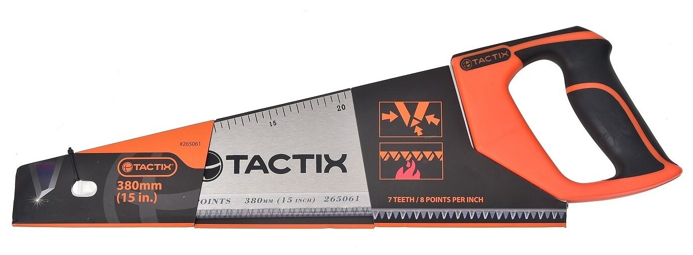 Ножовка по дереву TACTIX 380 мм 7/8 TPI