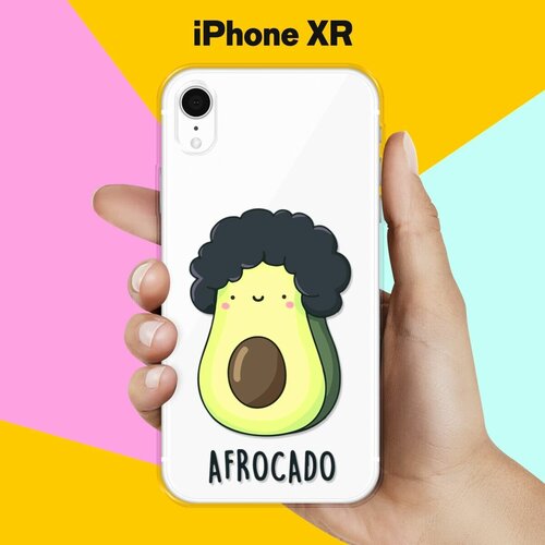 Силиконовый чехол Афрокадо на Apple iPhone Xr