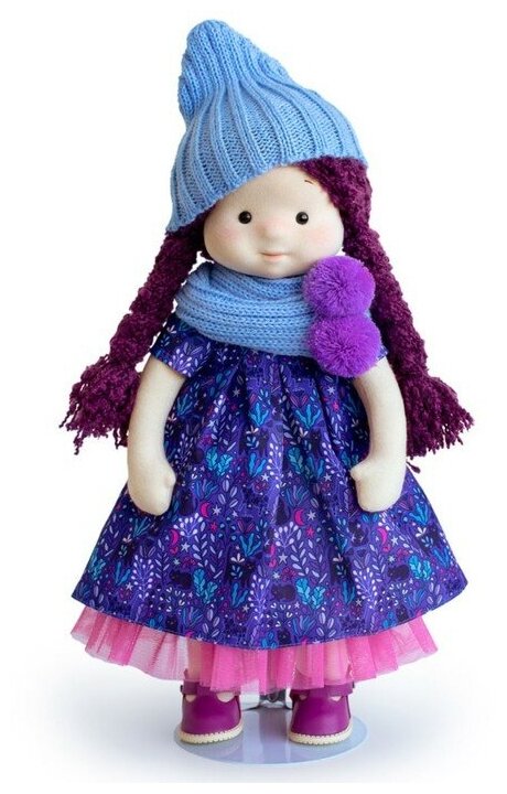 Мягкая кукла «Тиана в шапочке и шарфе», 38 см