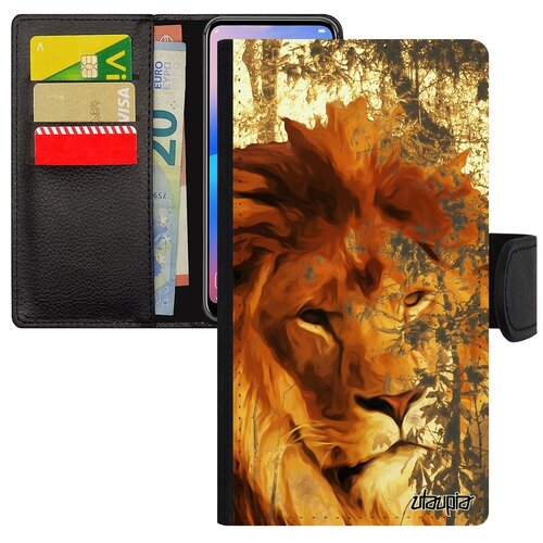 фото Чехол книжка на мобильный apple iphone se 2020, "лев" царь король utaupia
