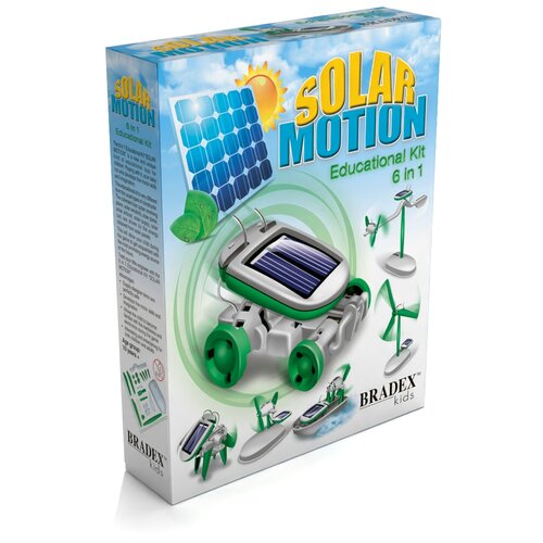 Конструктор BRADEX DE 0066 Solar Motion, 50 дет. игрушка конструктор на солнечных батареях робот трансформер 3 в 1