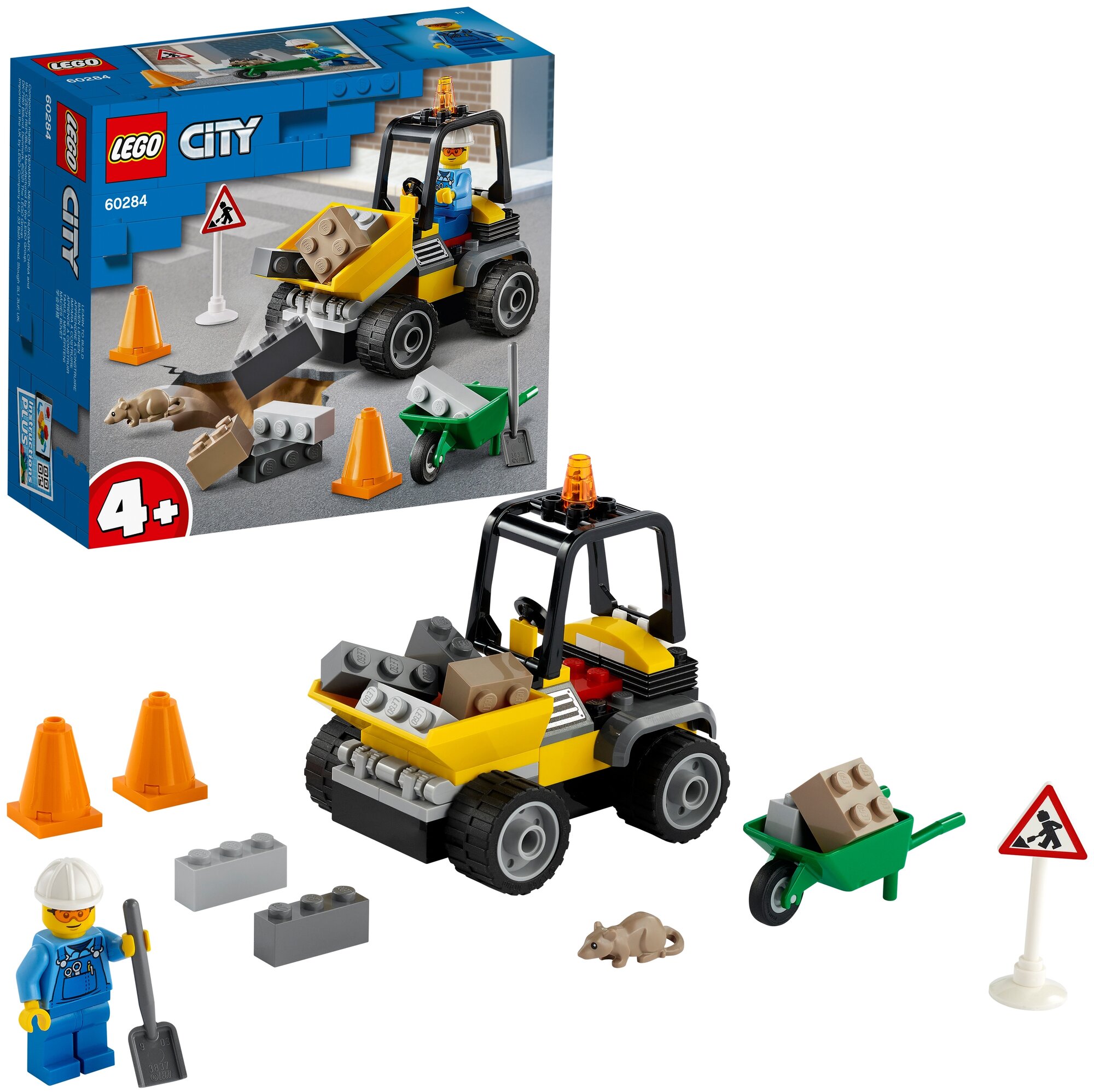 Конструктор LEGO City 60284 Автомобиль для дорожных работ - фото №3