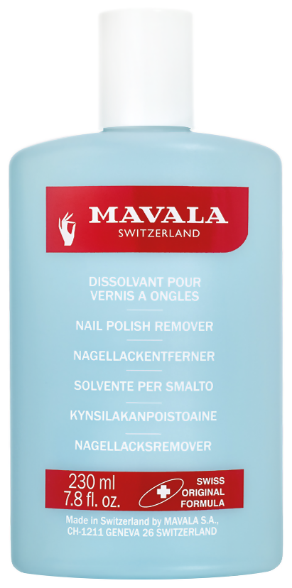 Mavala Жидкость для снятия лака Голубая Nail Polish Remover Blue 230 мл 1 шт