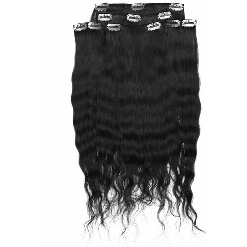 Hairshop Волосы на заколках 1.0 Berkana 40 см (110 гр) (Черный)