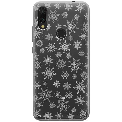 Чехол - накладка Transparent 3D для Xiaomi Redmi 7 с принтом Fairy Snowflakes чехол накладка transparent 3d для xiaomi redmi note 8 pro с принтом fairy snowflakes