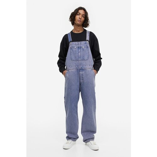 фото Джинсовый комбинезон свободного кроя - фиолетовый - s h&m