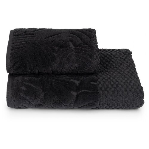 фото Полотенце tropical mood - 50х90, 70х130 см - цвет 19-3906 - графитовый (комплект - 2 шт) cleanelly