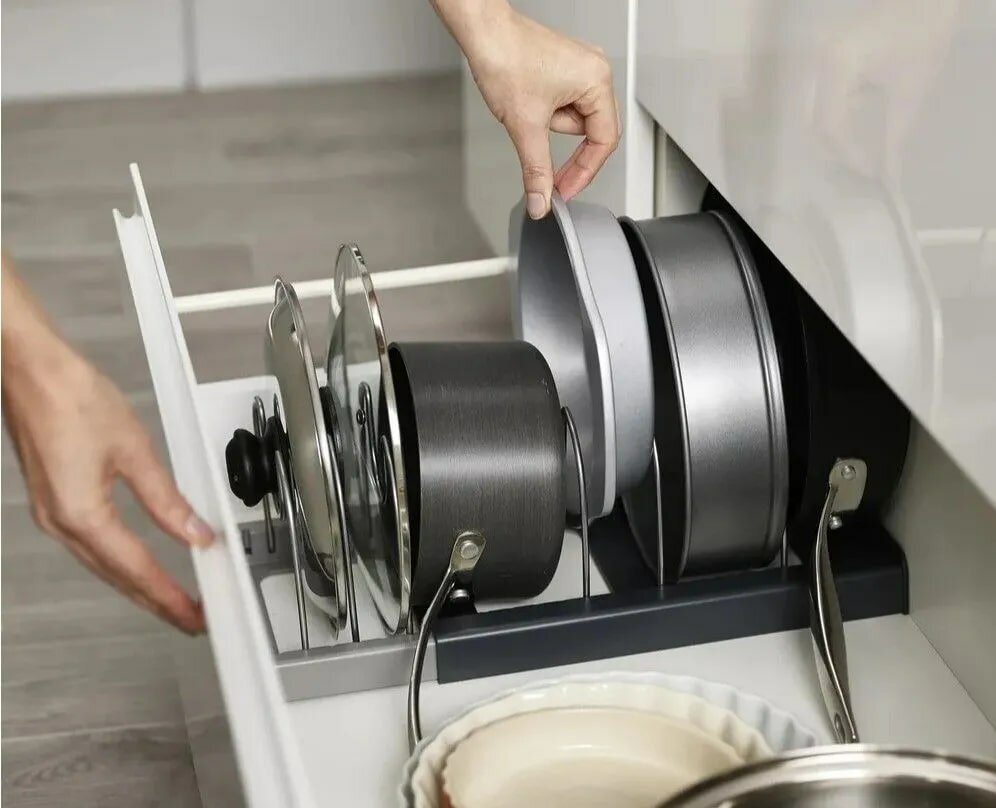 Органайзер для сковородок и крышек\Подставка для крышек \ Хранение кухня - фотография № 12