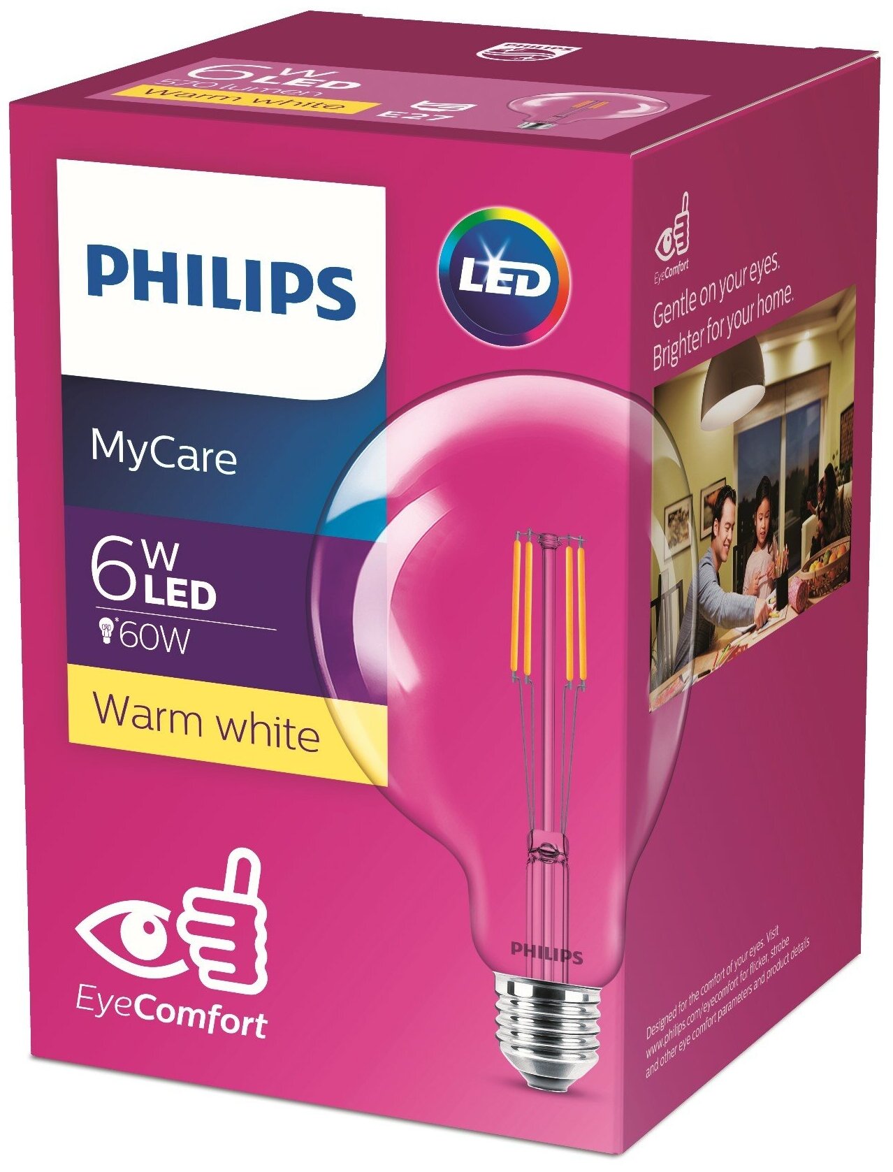 Лампа светодиодная Philips LEDClassic 3000K E27 G120