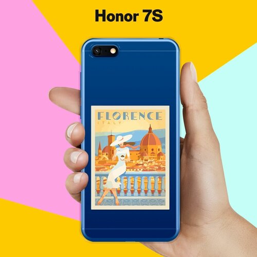 Силиконовый чехол Флоренция на Honor 7S силиконовый чехол жираф на honor 7s
