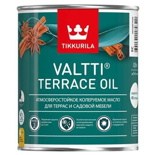 Масло деревозащитное для террас TIKKURILA Valtti Terrace Oil база EC 0,9 л