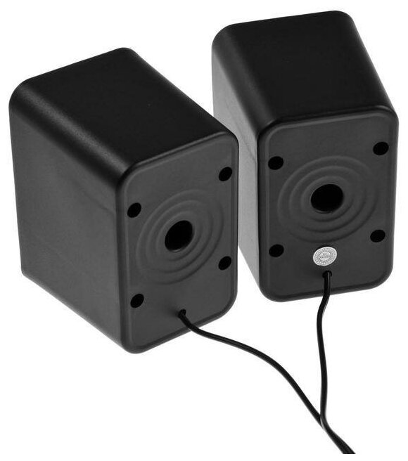 CBR CMS 336 Black, Акустическая система 2.0, питание USB, 2х3 Вт (6 Вт RMS), материал корпуса пластик, 3.5 мм линейный стереовход, регул. громк., длина кабеля 1 м, цвет чёрный - фото №2