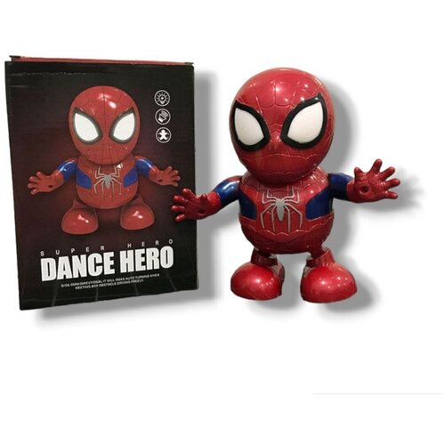 Игровая фигурка Танцующий робот Dance Hero Человек-паук, свет, звук 20 см танцующий робот человек паук