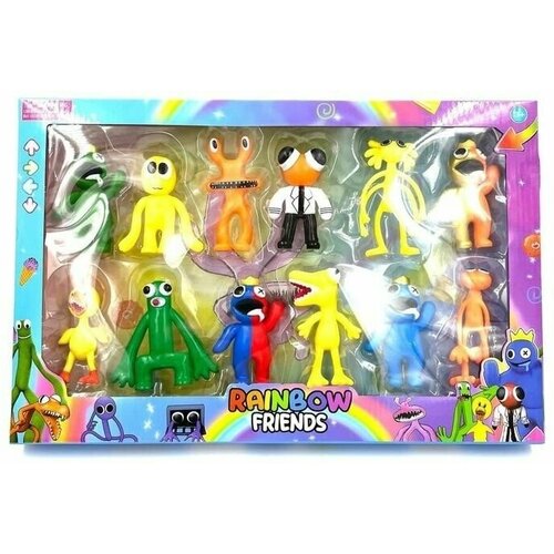 Набор фигурок Феномен Радужные Друзья Rainbow Friends набор фигурок радужные друзья роблокс 6шт rainbow friends 8 11см светодиодная подсветка