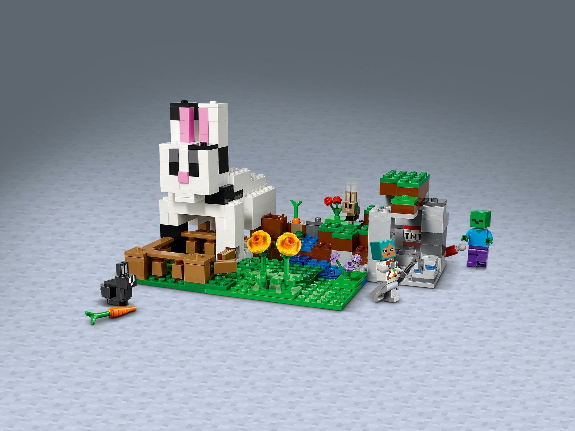 Конструктор Lego Minecraft Кроличье ранчо, - фото №19
